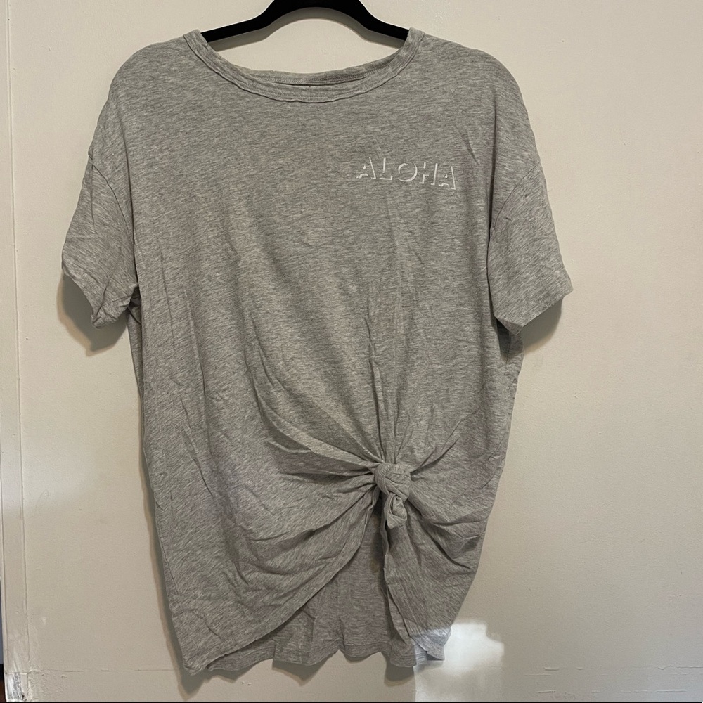 AERIE OVERSIZED BOYFRIEND DISTRESSED TEE